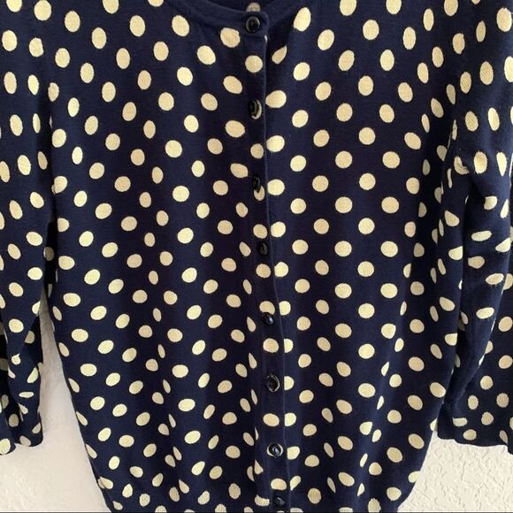 89th & Madison Polka Dotted  Button Down Cardigan Sweater - Large - Picture 5 of 5
